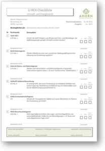Muster Checkliste U-REX
